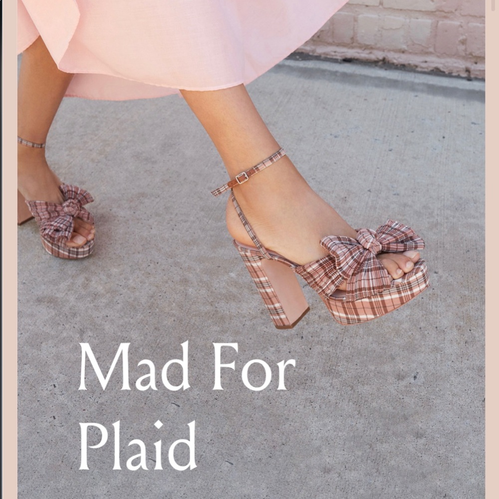 Loeffler Randall Natalia Plaid NEW